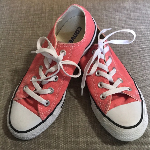 coral converse shoes